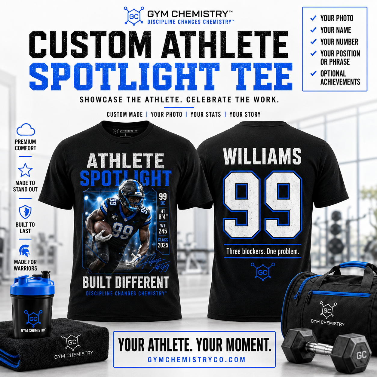 Custom Athlete Spotlight Tee
