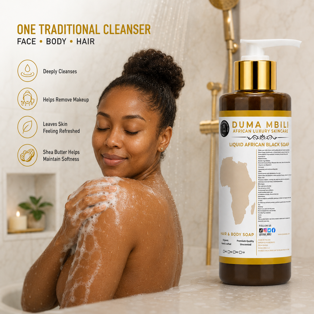 Gym Chemistry After Gym Retreat™ | Liquid African Black Soap for Hair & Body