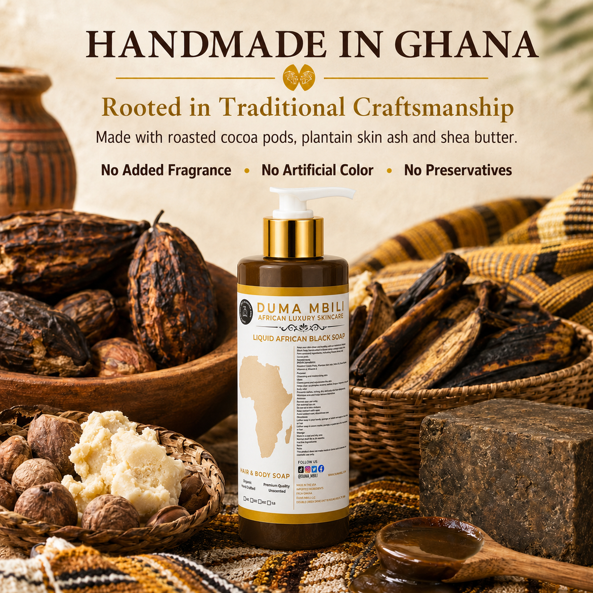 Gym Chemistry After Gym Retreat™ | Liquid African Black Soap for Hair & Body