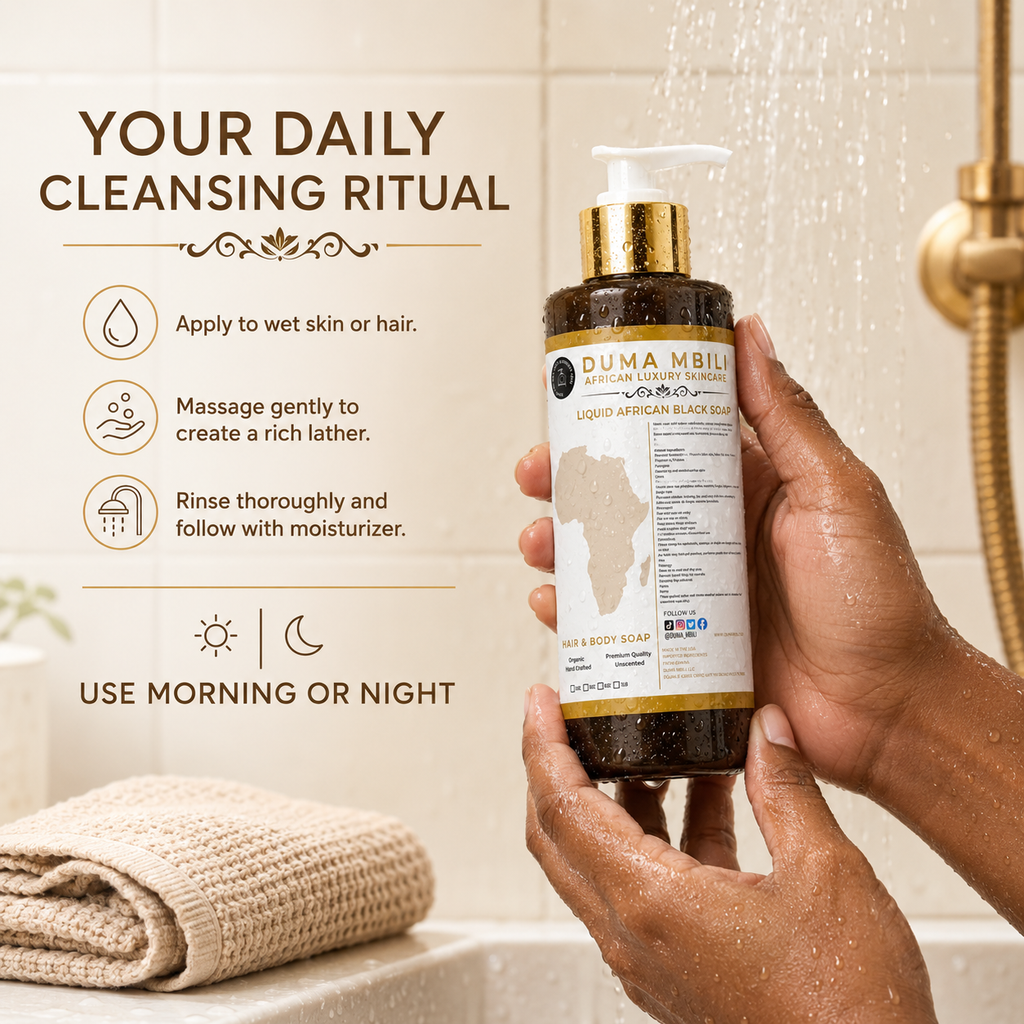 Gym Chemistry After Gym Retreat™ | Liquid African Black Soap for Hair & Body