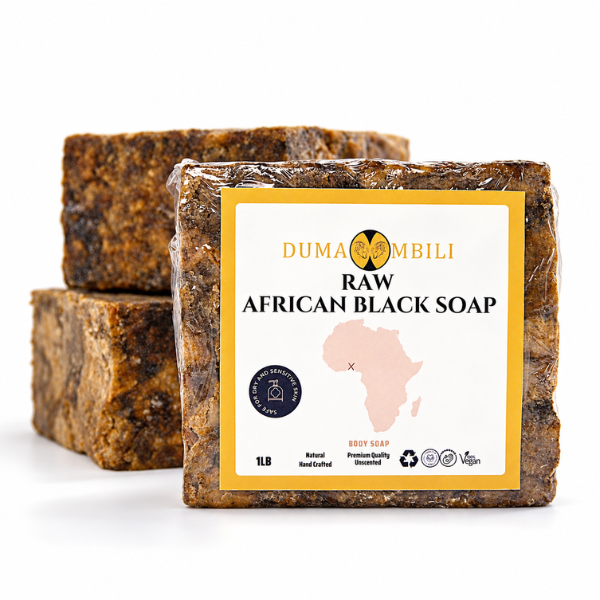 Traditional African Black Soap for Hair & Body | GC Retreat Edit™