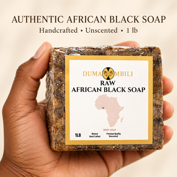 Traditional African Black Soap for Hair & Body | GC Retreat Edit™