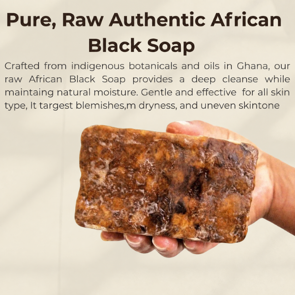 Traditional African Black Soap for Hair & Body | GC Retreat Edit™
