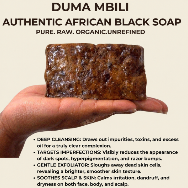 Traditional African Black Soap for Hair & Body | GC Retreat Edit™