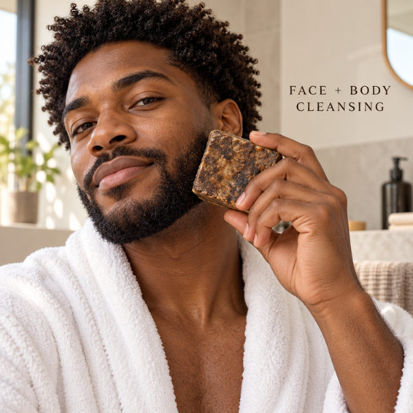 Traditional African Black Soap for Hair & Body | GC Retreat Edit™