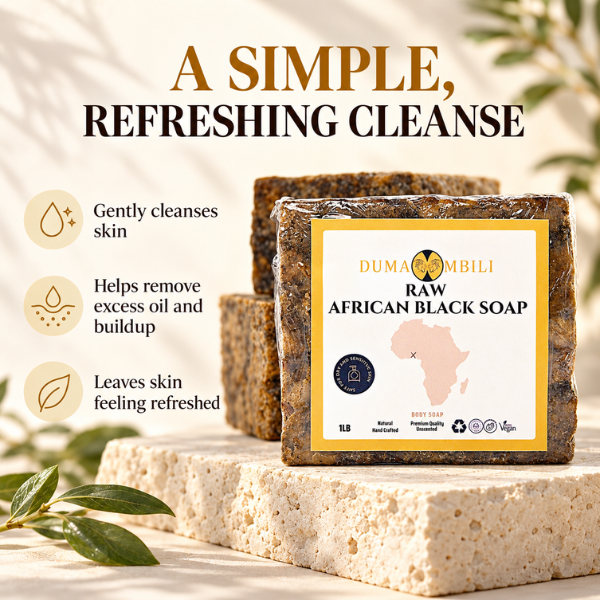 Traditional African Black Soap for Hair & Body | GC Retreat Edit™