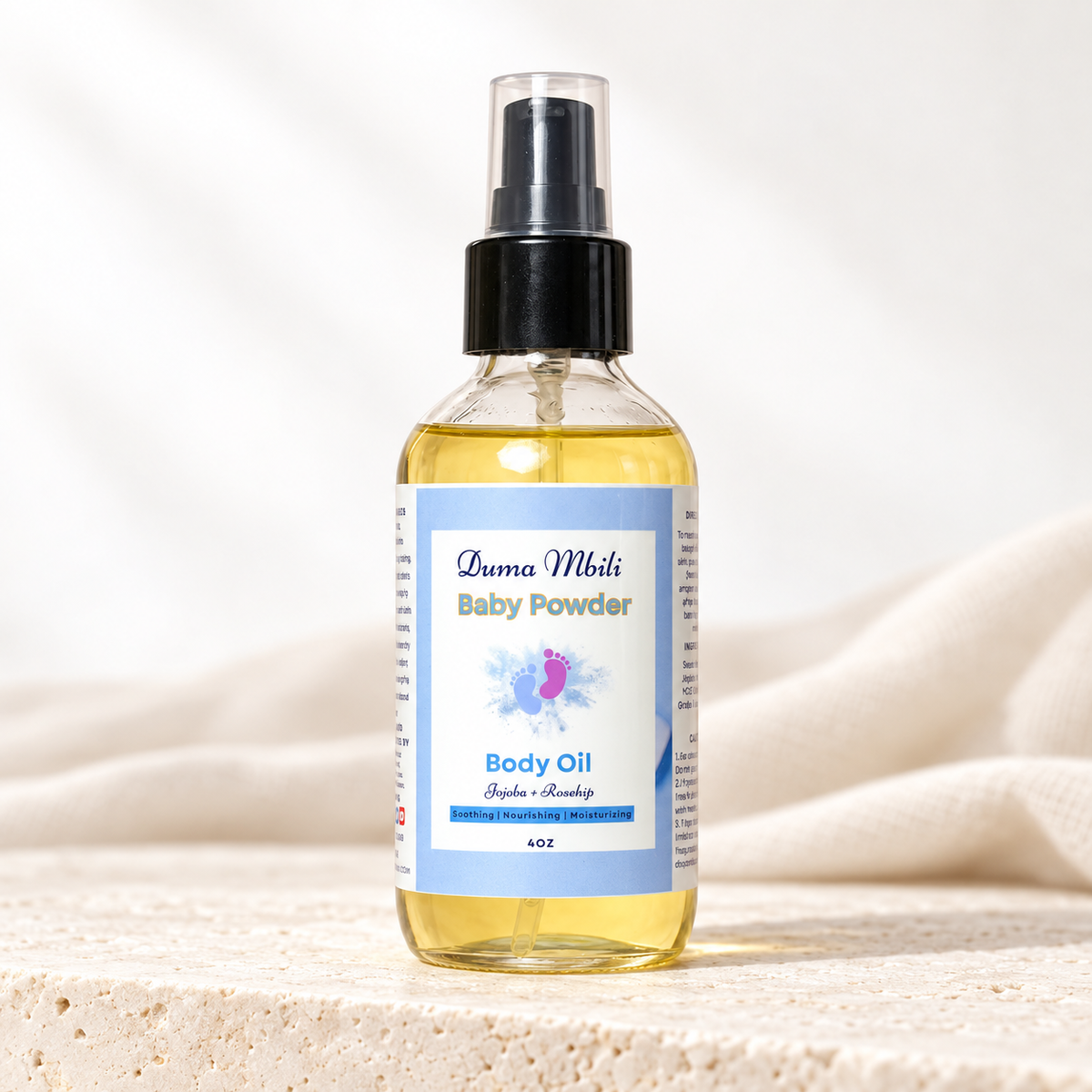 Product photo: Baby Powder Body Oil | GC Retreat Edit