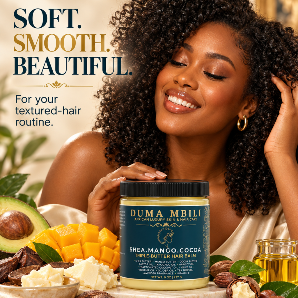 Shea • Mango • Cocoa Triple-Butter Hair Balm | GC Crown Ritual™