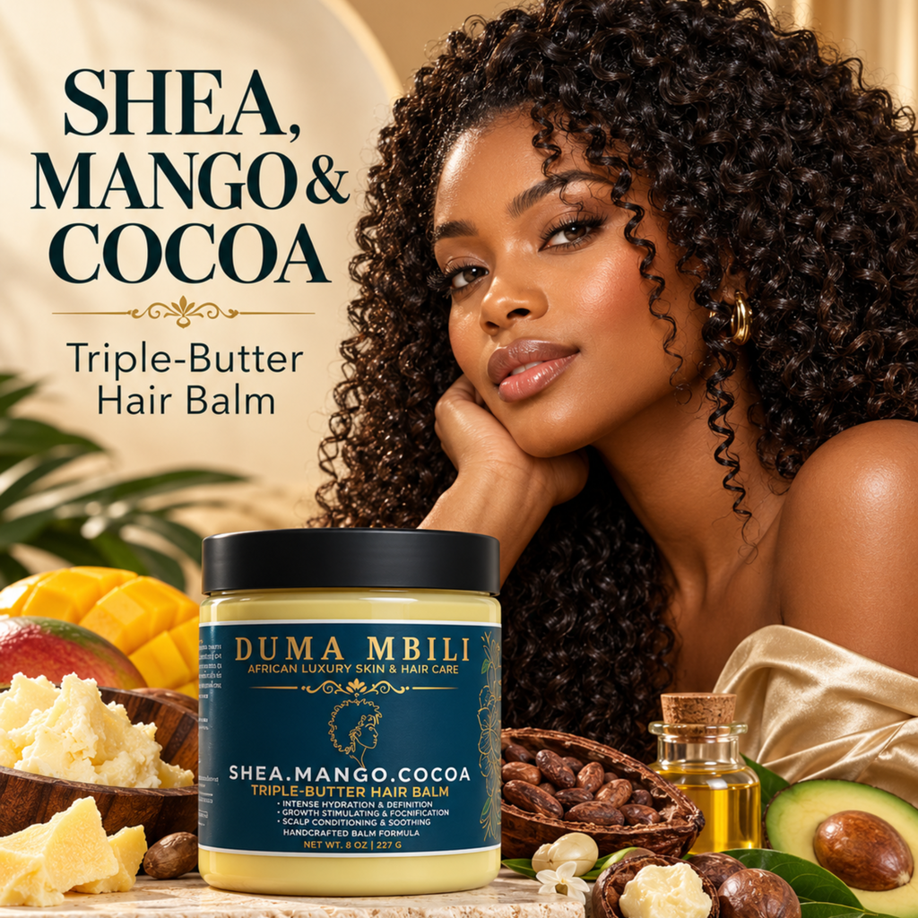 Shea • Mango • Cocoa Triple-Butter Hair Balm | GC Crown Ritual™