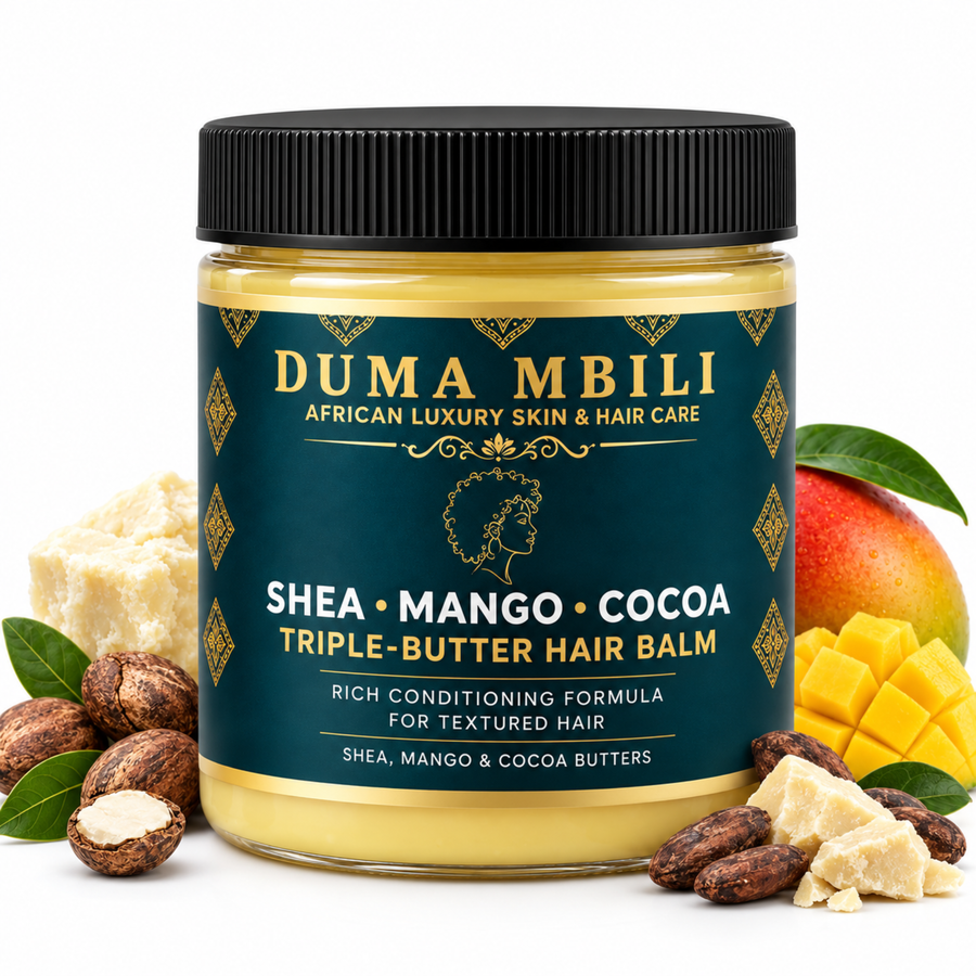 Shea • Mango • Cocoa Triple-Butter Hair Balm | GC Crown Ritual™
