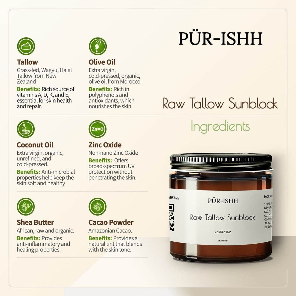 After Gym Retreat™ PÜR-ISHH Raw Tallow Sun Balm
