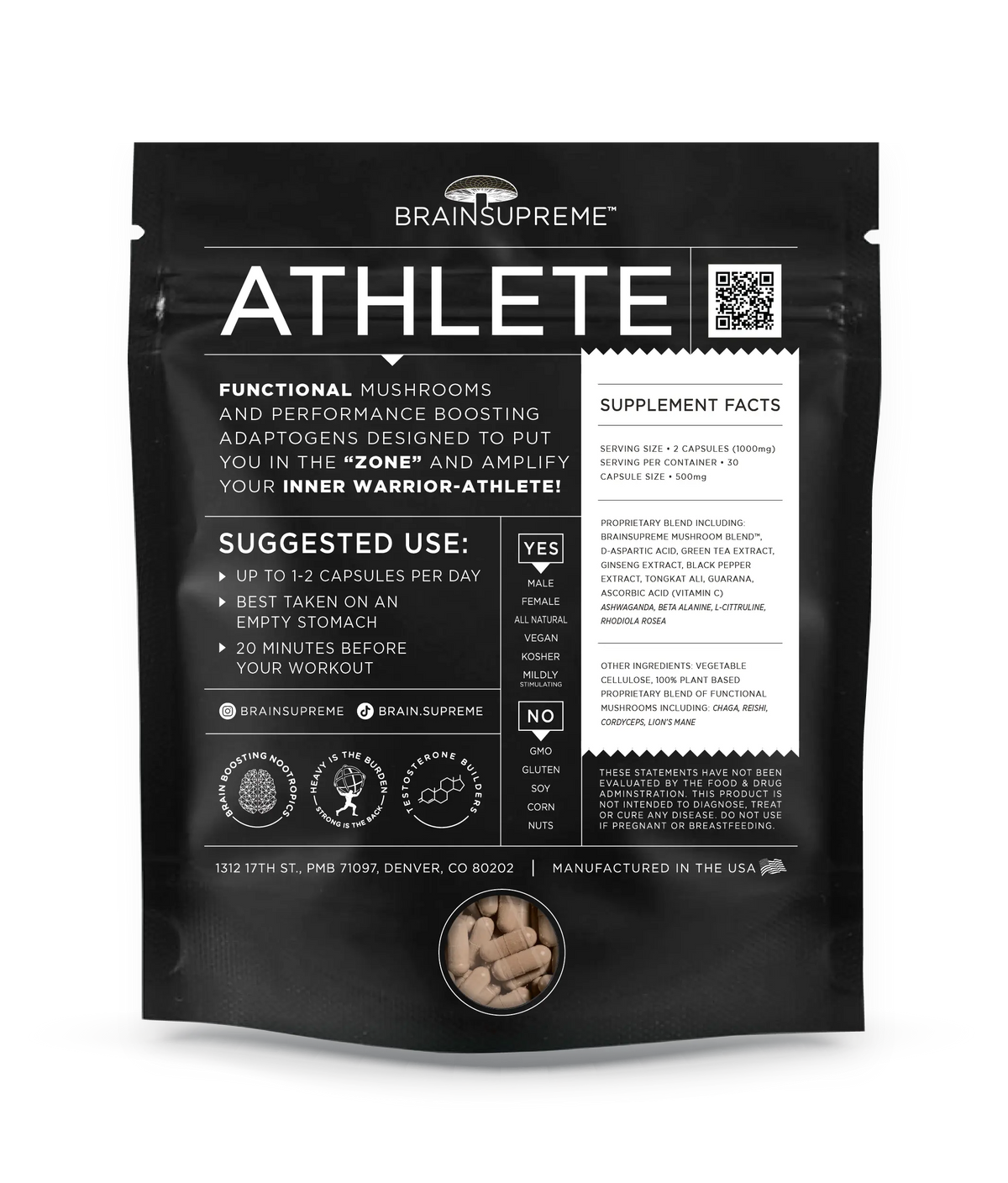 Gym Chemistry Focus Mode™ Athlete Formula — product image 2