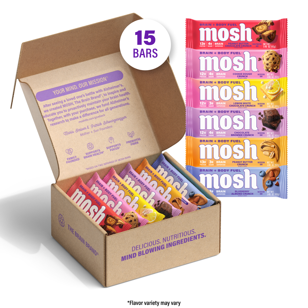 Product photo: Gym Chemistry Fuel Lab MOSH Protein Bar Variety Pack