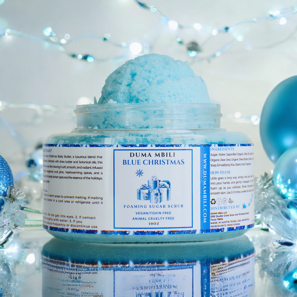 Blue Christmas Foaming Sugar Scrub | GC Gift Lab™