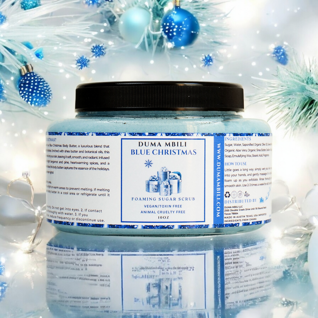 Blue Christmas Foaming Sugar Scrub | GC Gift Lab™