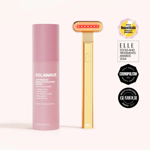 4-in-1 Red Light Therapy Wand & Activating Serum Kit | GC Retreat Edit™