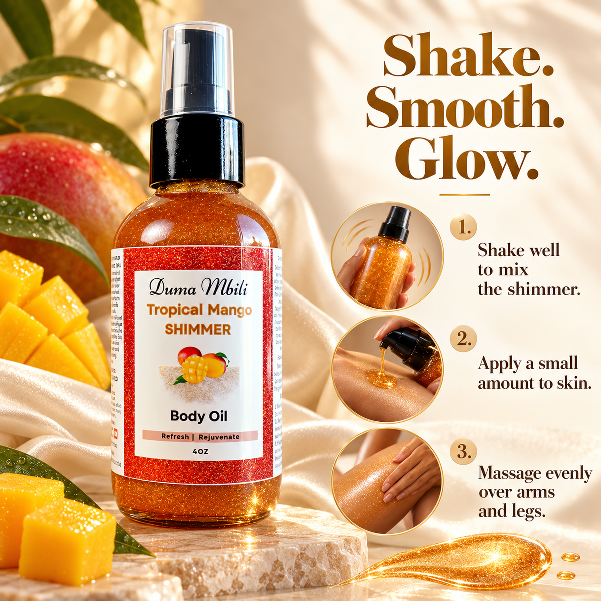 Tropical Mango Shimmer Body Oil | GC Retreat Edit™