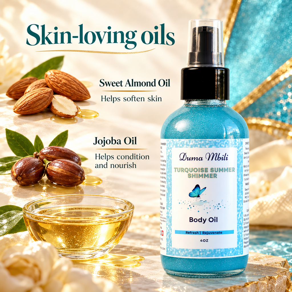After Gym Retreat™ Turquoise Summer Shimmer Body Oil