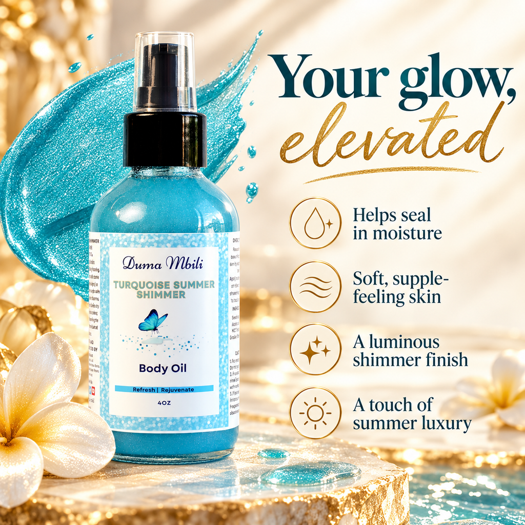 After Gym Retreat™ Turquoise Summer Shimmer Body Oil