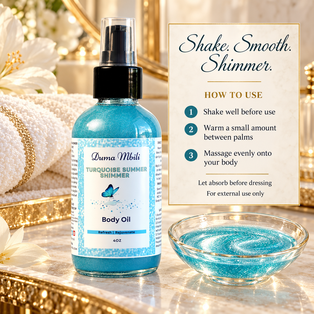 After Gym Retreat™ Turquoise Summer Shimmer Body Oil