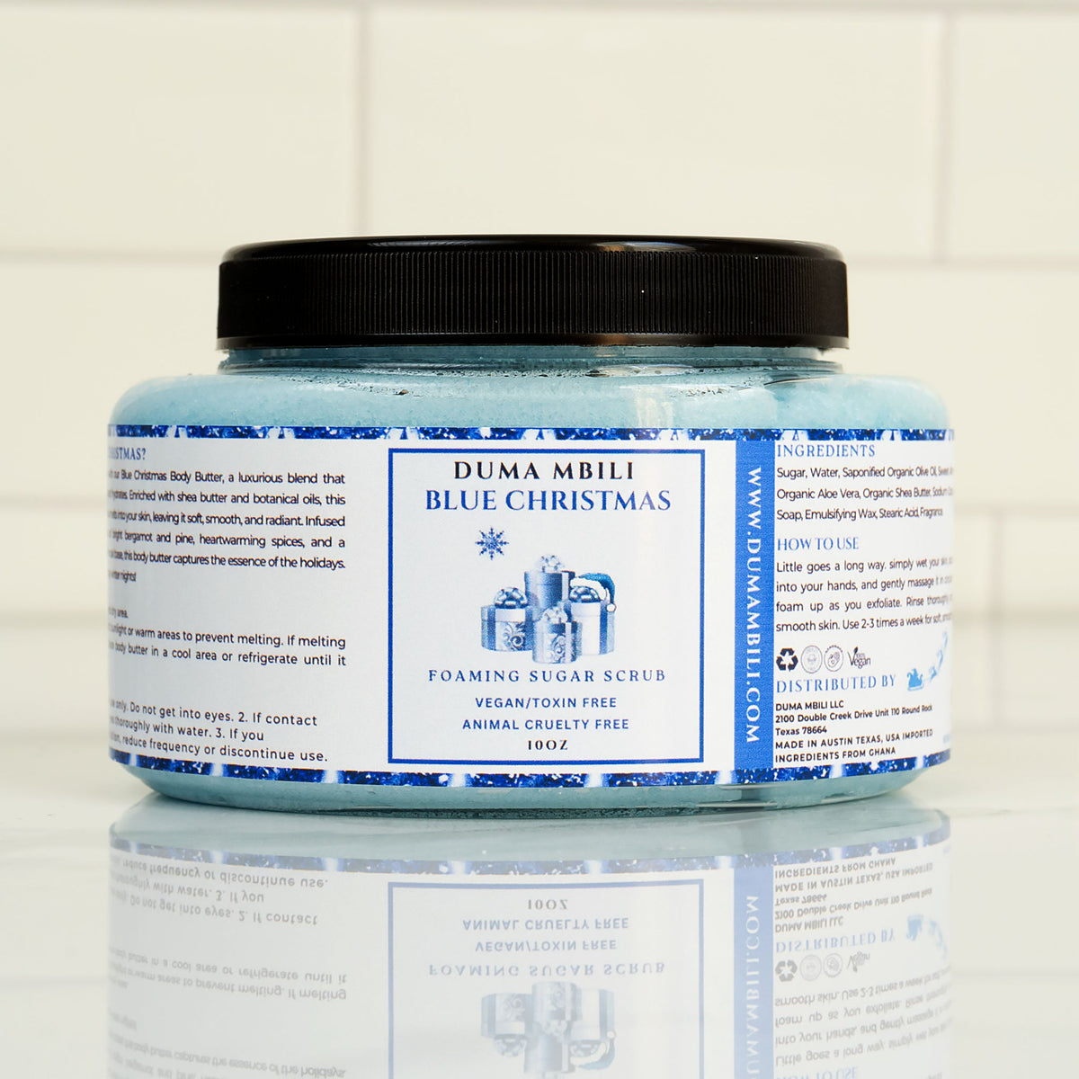 Blue Christmas Foaming Sugar Scrub | GC Gift Lab™