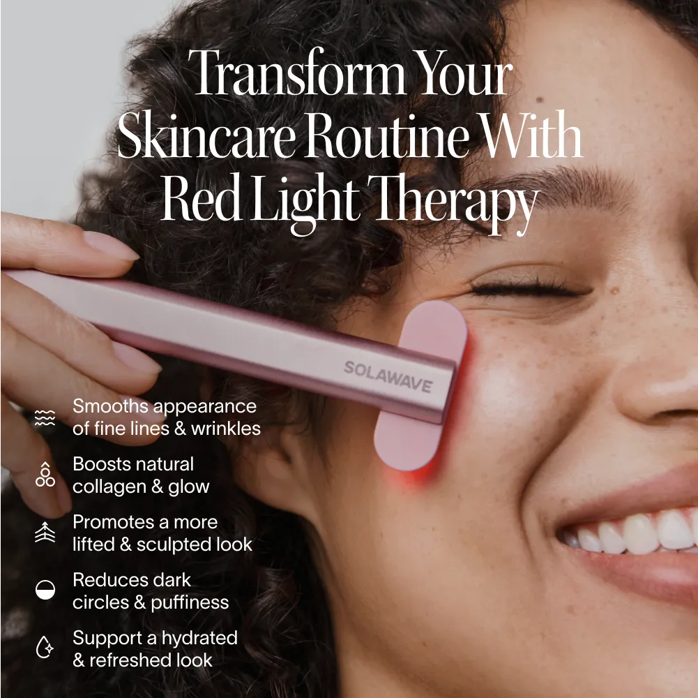 4-in-1 Red Light Therapy Wand & Activating Serum Kit | GC Retreat Edit™