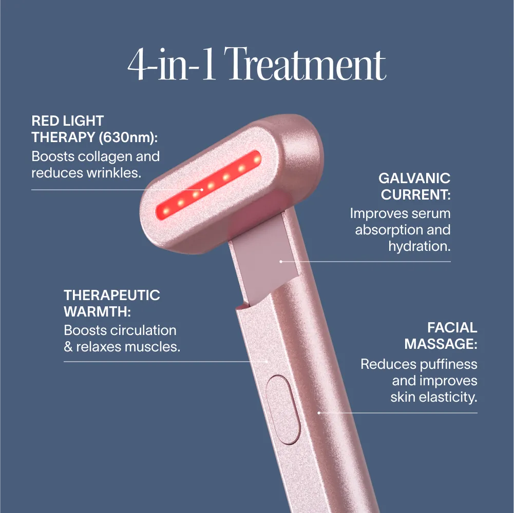 4-in-1 Red Light Therapy Wand & Activating Serum Kit | GC Retreat Edit™