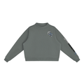 Essential Fleece Mock-Neck Crew Sweatshirt