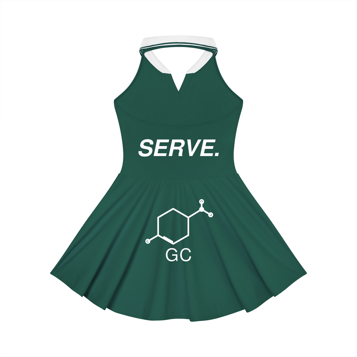 Women's Collared Halter A-Line Tennis Dress