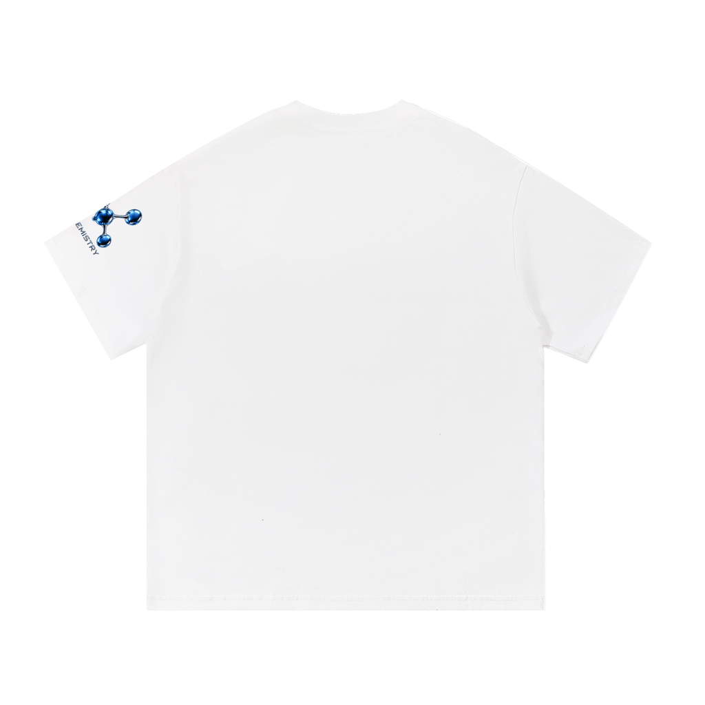 A Vibe™ Science Statement Graphic Oversized Cotton Tee — White