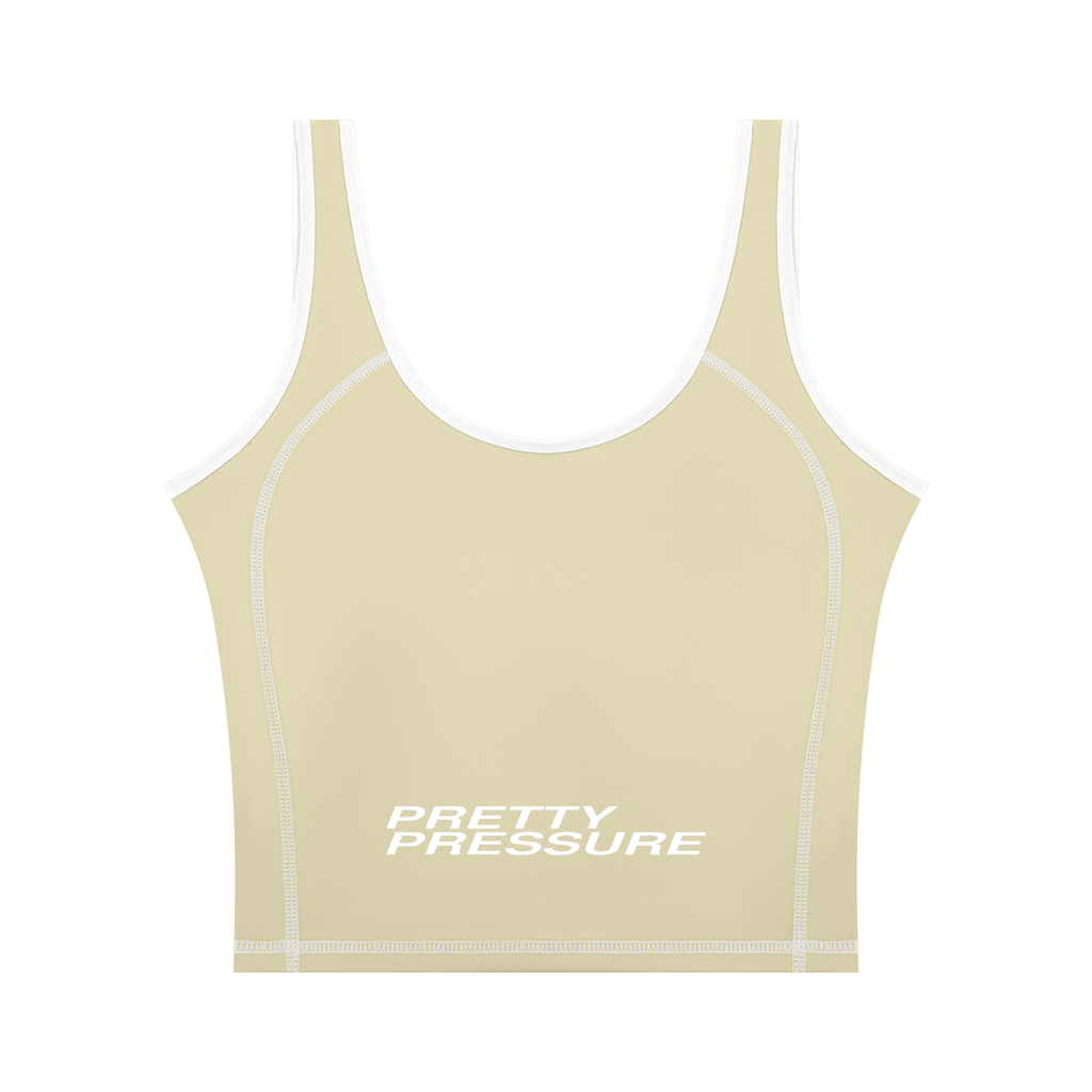 PRETTY PRESSURE™ — Colorblock Sculpt Tank — Sage Green | Gym Chemistry product photo