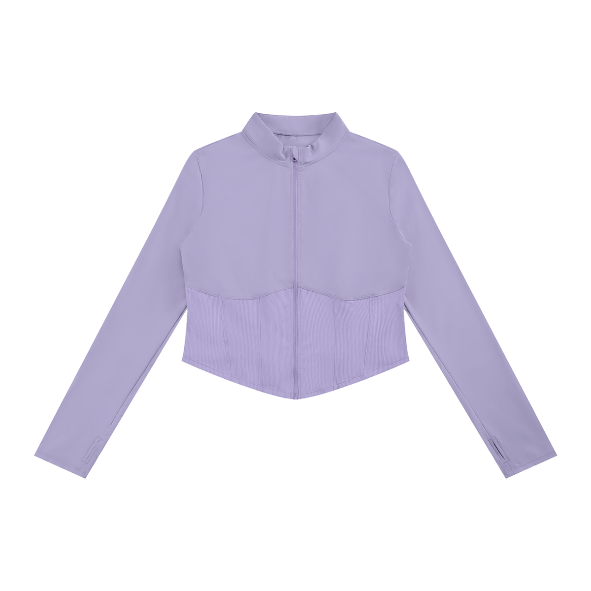 Women’s Slim Fit Full-Zip Yoga Jacket , Purple – Gym Chemistry apparel product photo