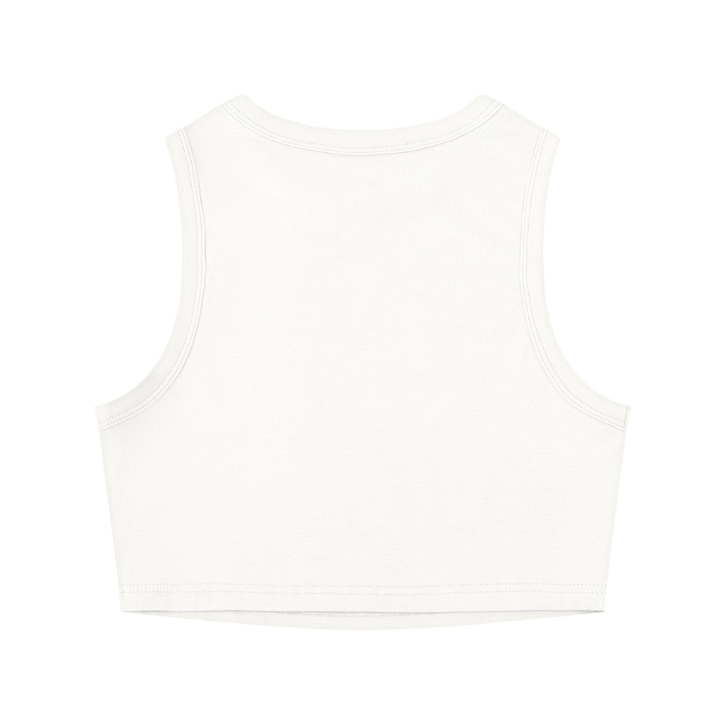 Gym Chemistry™ Core Reaction Crop Tank — White — alternate product view 2
