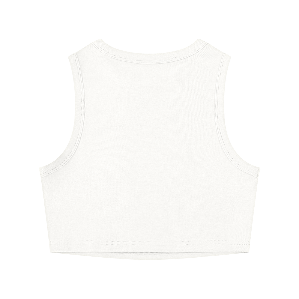 Gym Chemistry™ Core Reaction Crop Tank — White — alternate product view 2