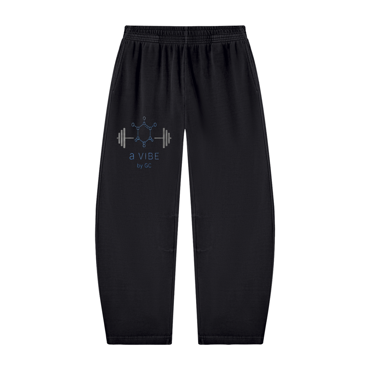 Unisex Vintage Washed Barrel Leg Sweatpants