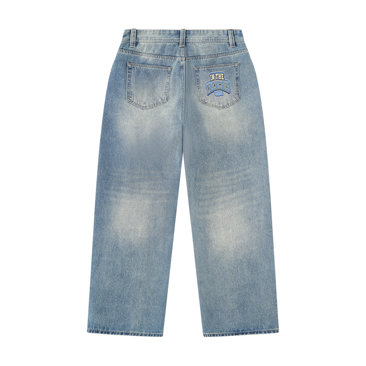 IN THE TRENCHES™ Vintage-Wash Relaxed Denim — Jeans Blue