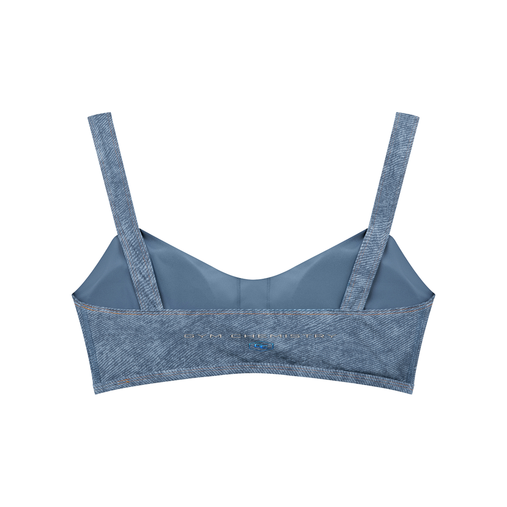Women's Faux Denim Sports Bra