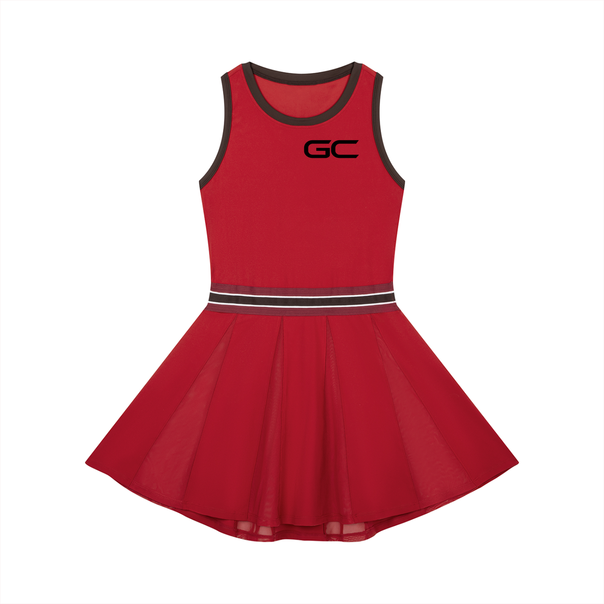 Women's Color Block A-Line Sleeveless Dress