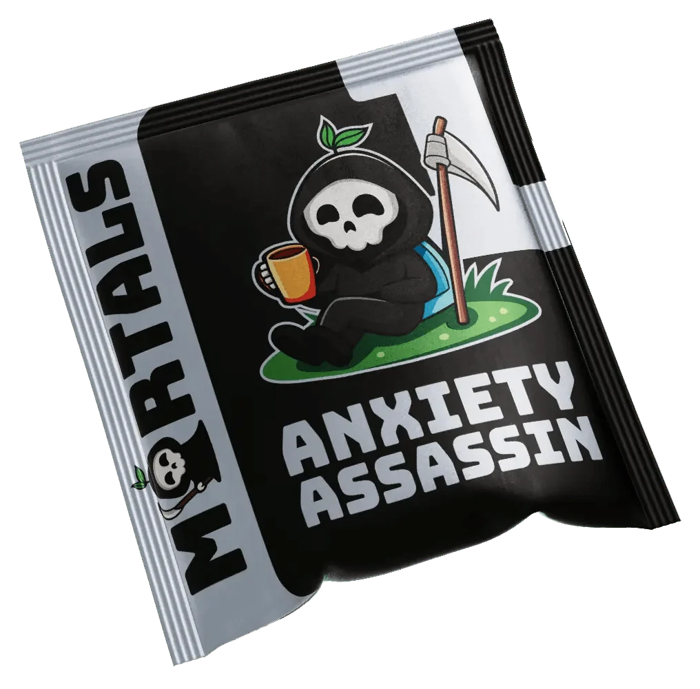 Product photo: After Gym Retreat Mortals Anxiety Assassin — 15 Pouches