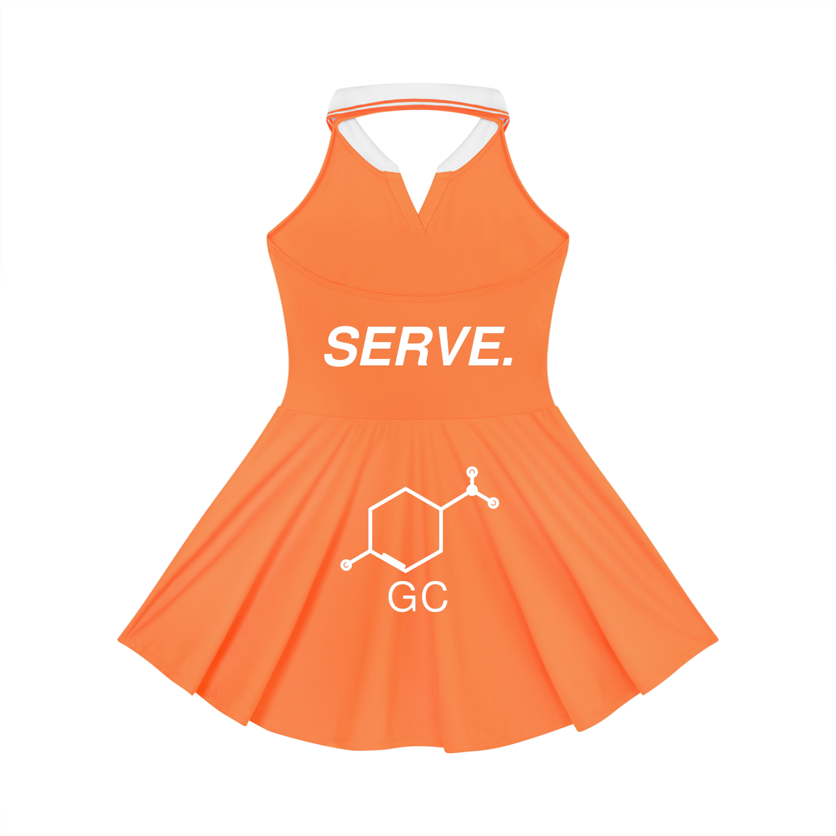 Women's Collared Halter A-Line Tennis Dress