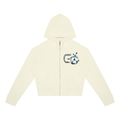 Women’s Crop Full Zip Hoodie , Light Green – Gym Chemistry apparel product photo