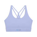 Women’s Cropped Yoga Sport Bra , Lavender – Gym Chemistry apparel product photo
