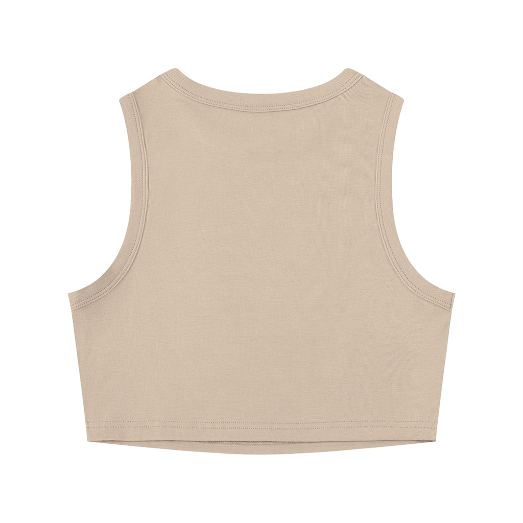 Gym Chemistry™ Core Reaction Crop Tank — Khaki — alternate product view 2