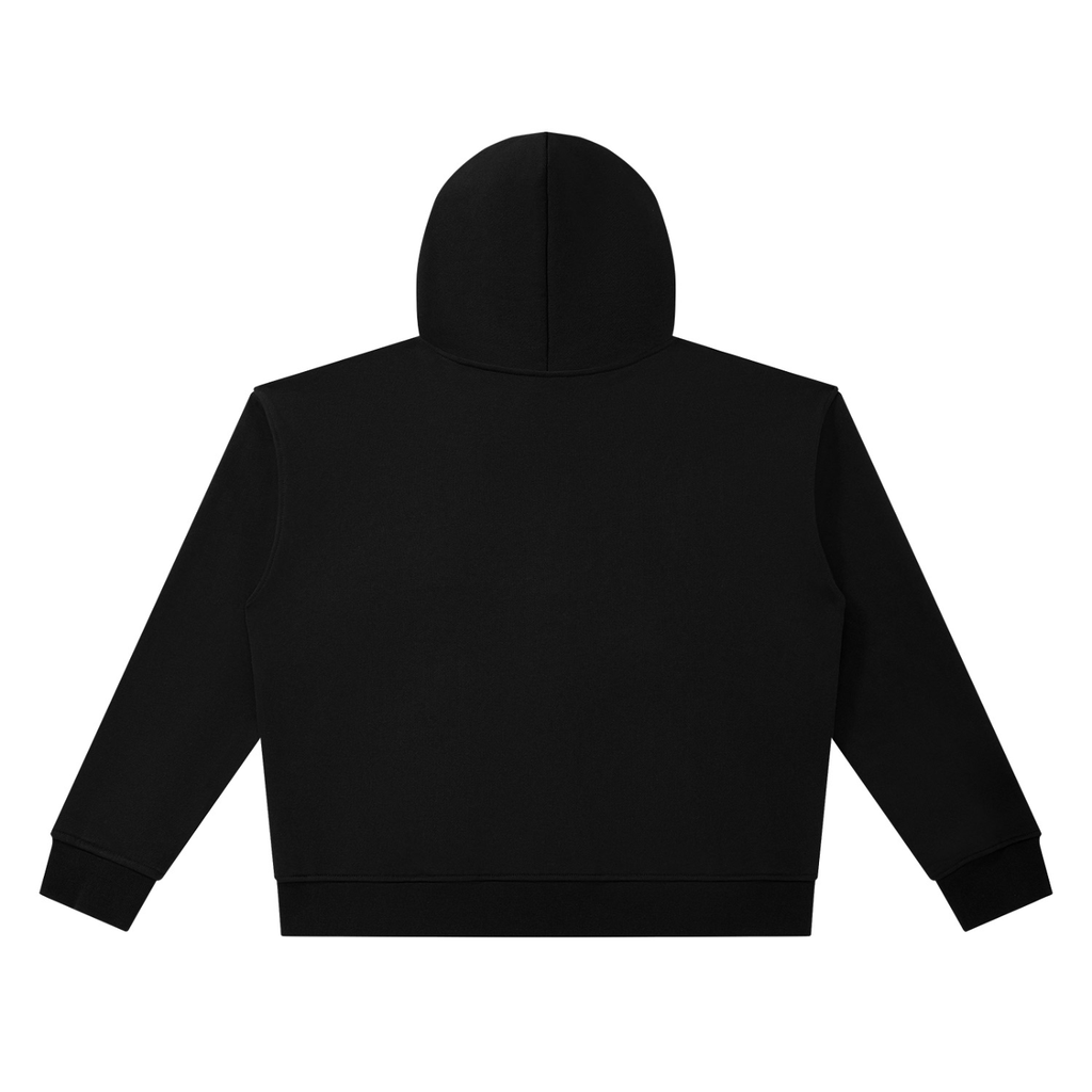 IN THE TRENCHES™ Unisex Heavyweight Full Zip Boxy Hoodie — Black
