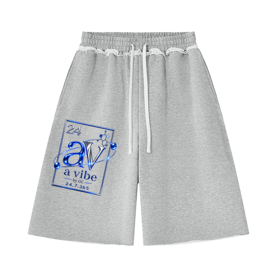 ENGINEERED DIFFERENT™ | Raw-Edge Training Shorts — Flower Gray