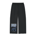 Women’s Wide Leg Raw Edge Sweatpants , Black – Gym Chemistry apparel product photo