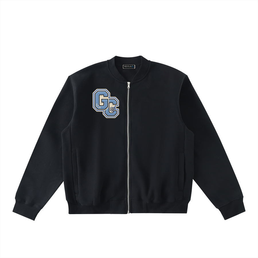 Gym Chemistry™ Essential Zip-Up Fleece Varsity Jacket