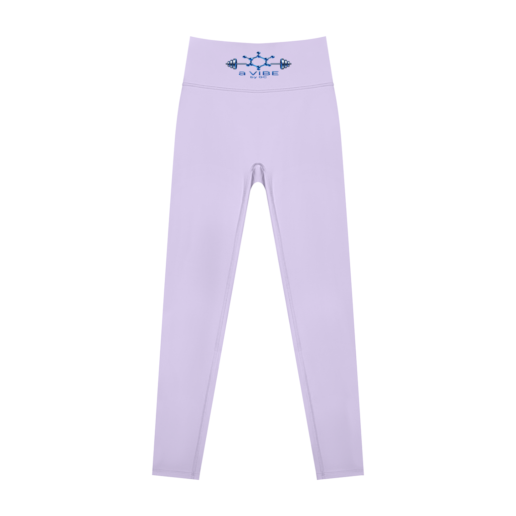 Women’s Lycra High Waisted Yoga Leggings , Purple – Gym Chemistry apparel product photo