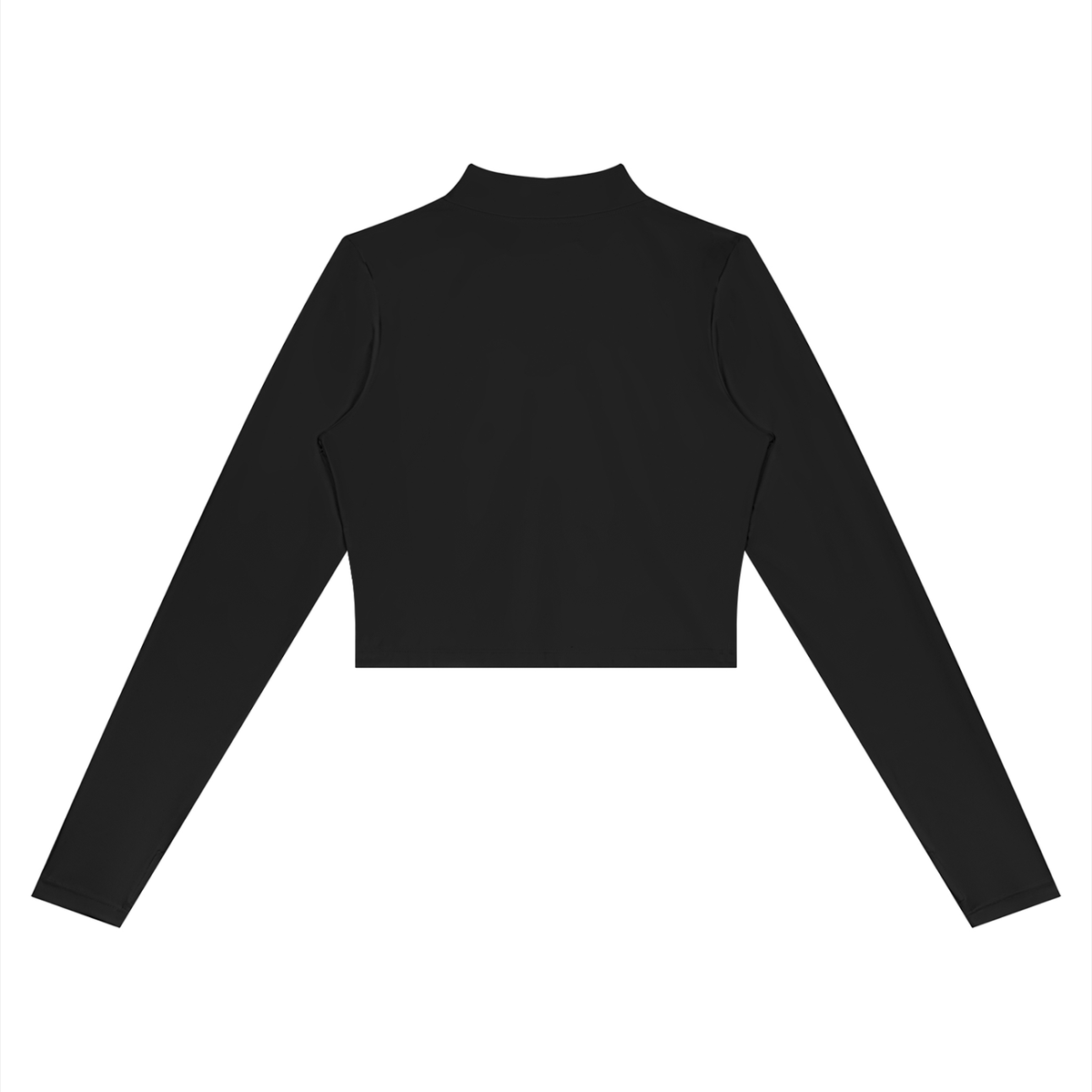 A Vibe™ Crop Yoga Sports Jacket — Black