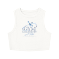 Gym Chemistry™ Core Reaction Crop Tank — White — primary product view